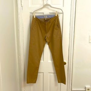 J Crew Slim Boyfriend Chino, Khaki, 28 T